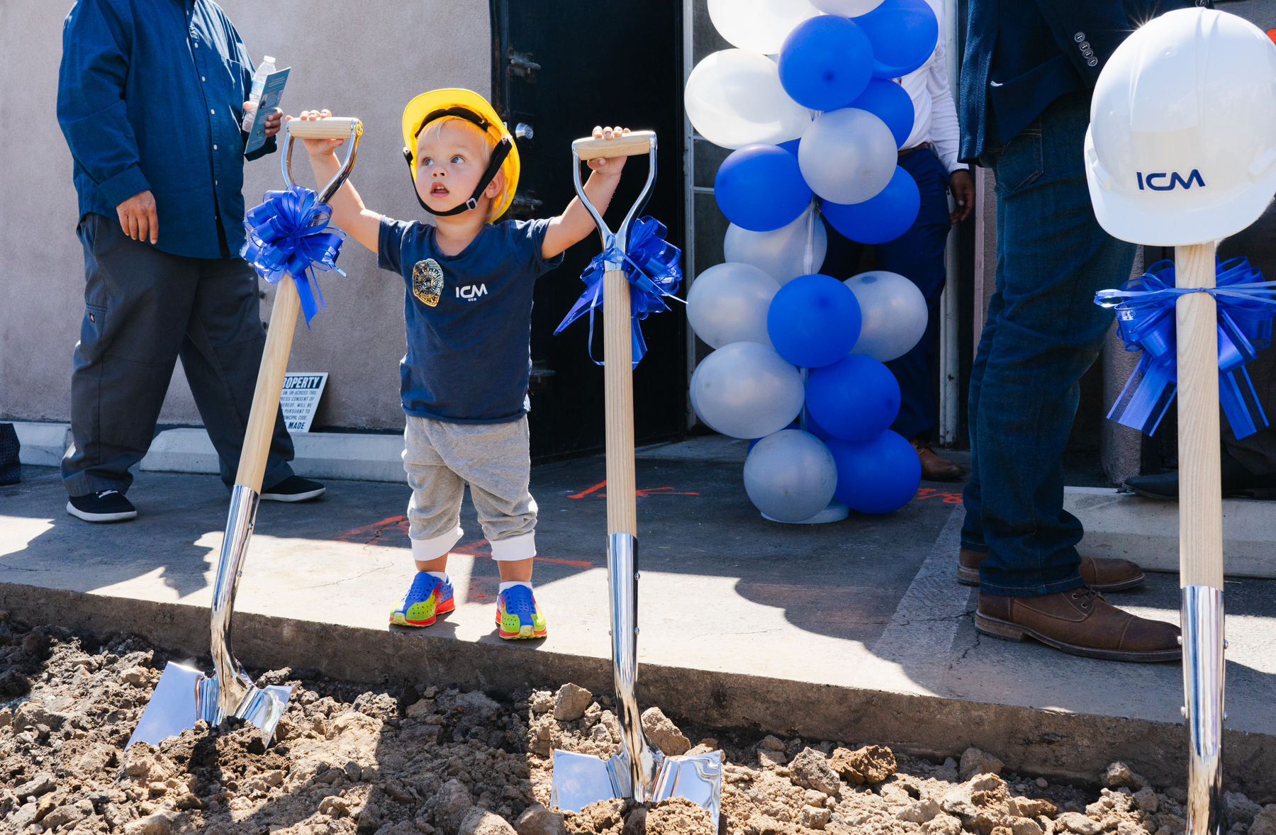 Luca Dickson has his own groundbreaking.