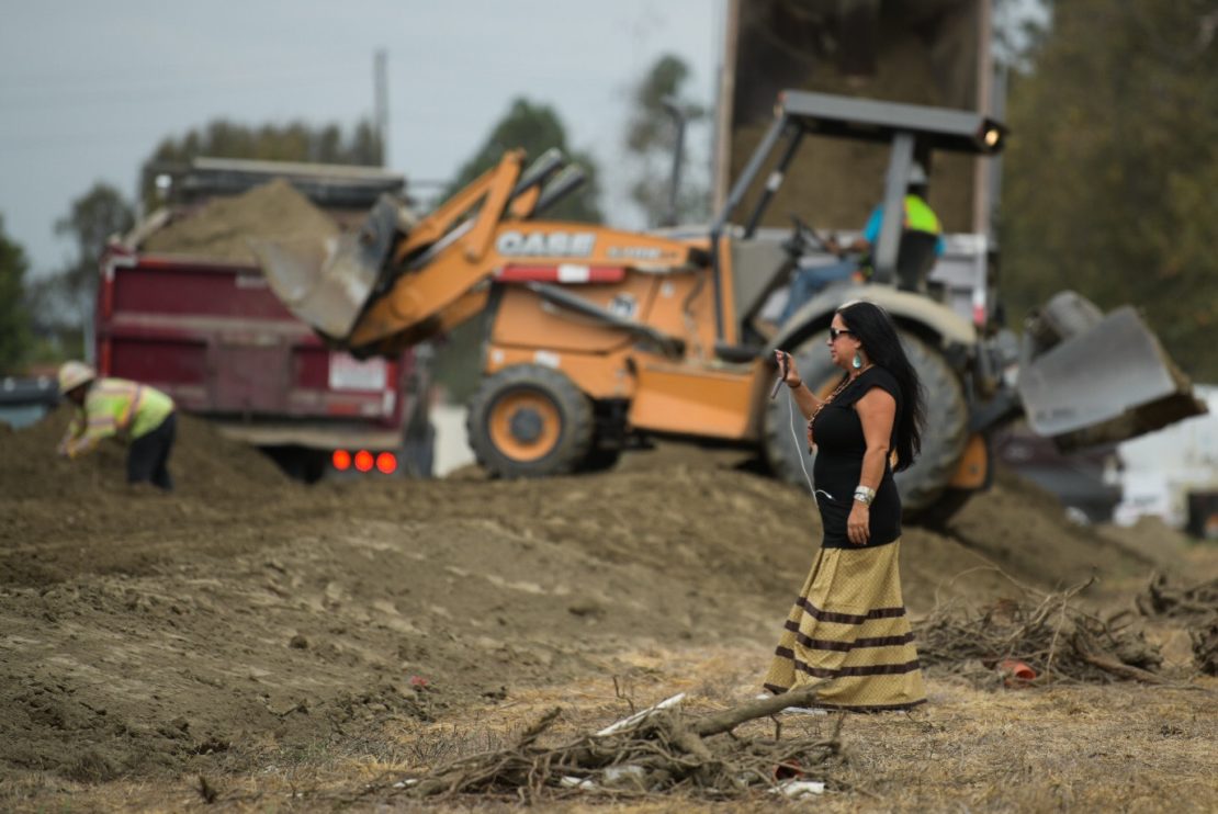 Michelle Castillo, a Native American community leader who said she felt ill when she saw what was going on at Puvungna.