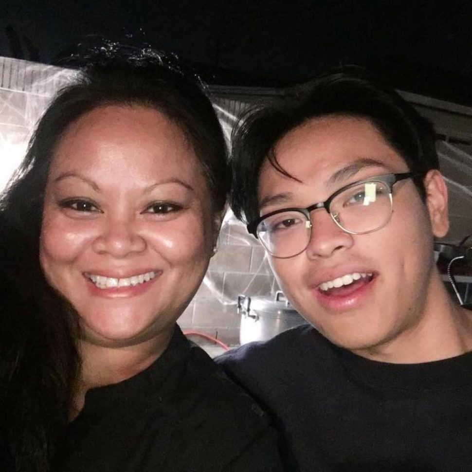 Gelinda Keo and her son Landis Lim in an October 2016 photo. Courtesy Gelinda Keo.