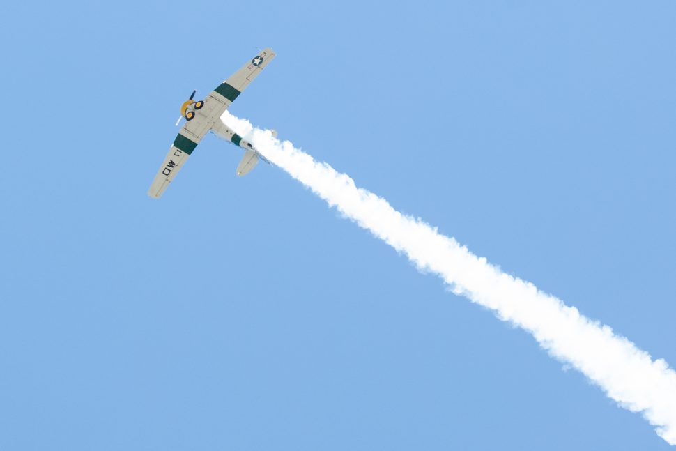 A flyover honored the fallen at the Forest Lawn Memorial Day event in Long Beach Monday, May 27, 2019. Photo by Kelly Smiley